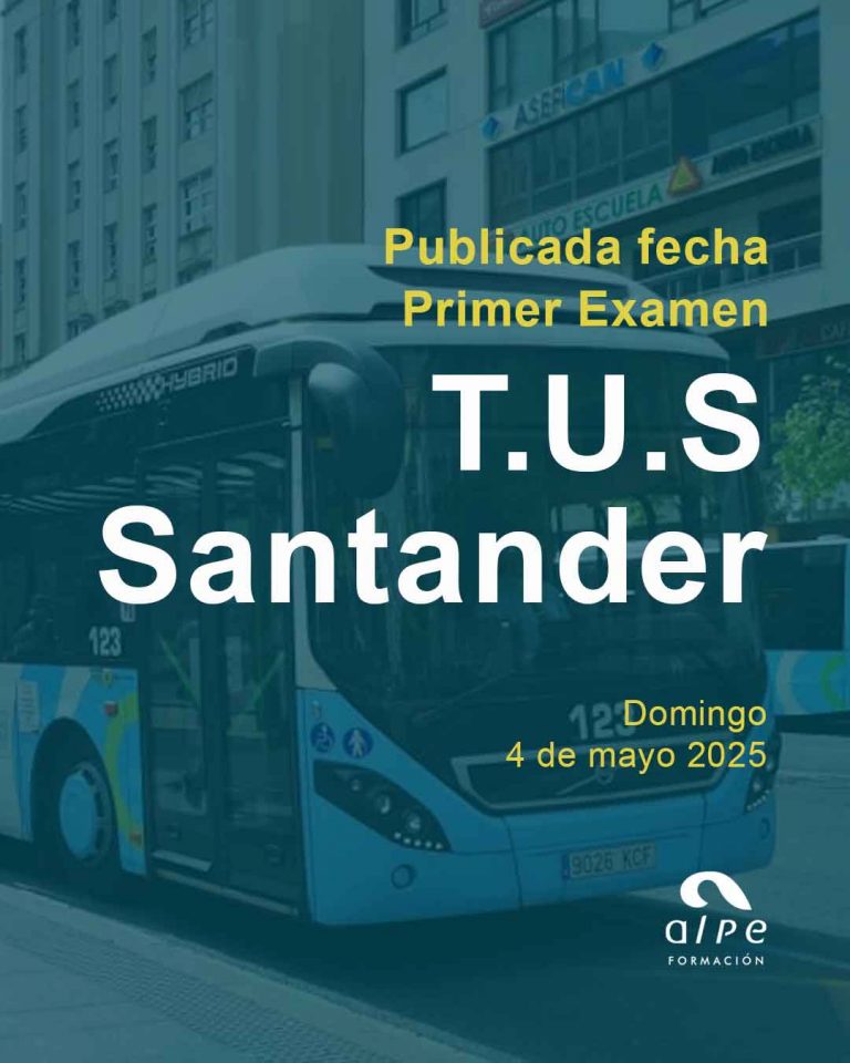 Publicada Fecha del Primer Examen para Conductor-Perceptor en el TUS de Santander