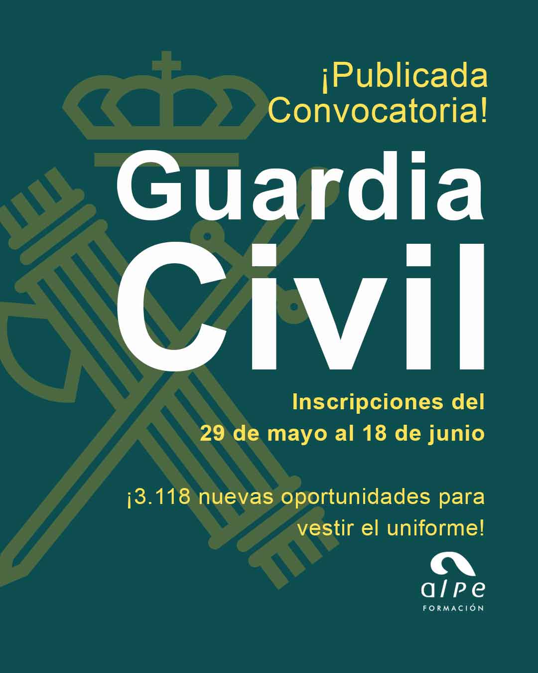 Convocatoria Guardia Civil 2025: 3.118 nuevas plazas y todo lo que necesitas saber