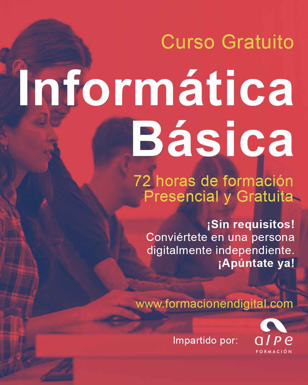 Curso de Informática Básica – ¡Tu verano digital comienza en Alpe Formación!